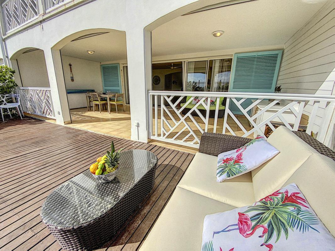A louer appartement Front de mer BO Saint Martin-terrasse-3